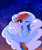 Size: 4176x4927 | Tagged: safe, artist:crackerjackvn, rainbow dash, pegasus, pony, g4, absurd resolution, blushing, butt, cloud, colored pupils, cute, dashabetes, ear fluff, featureless crotch, female, hooves to the chest, mare, night, on a cloud, one eye closed, plot, sky, solo, starry night, stars, wink