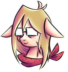 Size: 2069x2191 | Tagged: safe, artist:coco-drillo, oc, oc only, oc:cocodrillo, earth pony, pony, bust, clothes, colorful, floppy ears, glasses, high res, portrait, scar, scarf, simple background, solo, stitches, transparent background