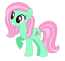 Size: 448x420 | Tagged: safe, artist:selenaede, artist:user15432, minty, earth pony, pony, g3, g4, base used, cute, g3 to g4, generation leap, mintabetes, simple background, solo, transparent background