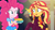 Size: 1920x1080 | Tagged: safe, screencap, pinkie pie, sunset shimmer, human, equestria girls, equestria girls specials, g4, my little pony equestria girls: better together, my little pony equestria girls: sunset's backstage pass, clothes, duo, duo female, female, food, french fries, geode of sugar bombs, hair bun, jacket, magical geodes, music festival outfit, outdoors