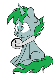 Size: 852x1200 | Tagged: safe, artist:treble clefé, derpibooru exclusive, oc, oc only, oc:young note, pony, unicorn, 2020 community collab, derpibooru community collaboration, headphones, male, requested art, simple background, sitting, solo, stallion, transparent background