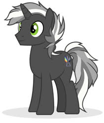 Size: 664x788 | Tagged: artist needed, safe, oc, oc only, oc:quantum flash, pony, unicorn, male, simple background, solo, vector, white background