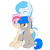 Size: 1200x1200 | Tagged: safe, artist:nitei, artist:spritepony, oc, oc only, oc:snow frost, oc:sprite, oc:understudy, alicorn, earth pony, pony, 2020 community collab, derpibooru community collaboration, alicorn oc, bipedal, collaboration, cuddling, cute, earth pony oc, eyes closed, female, group, horn, lesbian, present, shipping, simple background, sitting, standing, transparent background