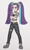 Size: 376x625 | Tagged: safe, artist:metalamethyst, aria blaze, equestria girls, g4, boots, choker, clothes, crossed arms, goth, metal, nail polish, ripped, ripped pants, ripped shirt, shirt, shoes, simple background, skull, spiked choker, the dazzlings, traditional art, white background
