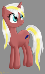 Size: 1200x1980 | Tagged: safe, artist:0okami-0ni, oc, oc only, oc:bright hope, pony, simple background, solo