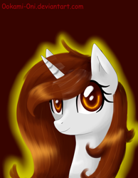 Size: 2324x3000 | Tagged: safe, artist:0okami-0ni, oc, oc only, pony, bust, high res, simple background, solo