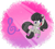 Size: 1600x1432 | Tagged: safe, artist:thehaywaiianhorse, octavia melody, earth pony, pony, g4, g4.5, my little pony: pony life, bowtie, chibi, colored hooves, cute, cutie mark background, deviantart watermark, female, mare, obtrusive watermark, smiling, solo, tavibetes, watermark