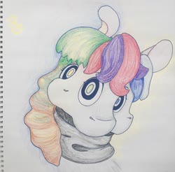 Size: 2048x2015 | Tagged: safe, artist:andandampersand, oc, oc only, oc:andandampersand, pony, bust, high res, portrait, solo, traditional art