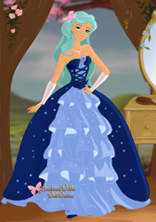 Size: 434x615 | Tagged: safe, artist:fistron, trixie, human, g4, giselle (enchanted), humanized