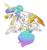 Size: 722x771 | Tagged: safe, artist:phobicalbino, princess celestia, oc, oc:tempest, dragon, pony, g4, cake, cakelestia, colt, dragonified, dragonlestia, duo, fangs, female, foal, food, forked tongue, hair bun, leonine tail, magic, magic aura, male, mare, momlestia, mother and son, open mouth, parent:princess celestia, prone, race swap, simple background, species swap, telekinesis, white background