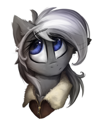 Size: 1600x2000 | Tagged: safe, artist:ignis, oc, oc only, oc:silver, pegasus, pony, bust, commission, portrait, simple background, solo, transparent background