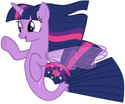 Size: 6673x5563 | Tagged: safe, artist:andoanimalia, twilight sparkle, seapony (g4), g4, surf and/or turf, absurd resolution, cutie mark, female, seaponified, seapony twilight, simple background, solo, species swap, transparent background, twilight sparkle (alicorn), vector