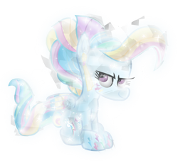 Size: 619x569 | Tagged: safe, artist:php178, derpibooru exclusive, rainbow dash, crystal pony, pegasus, pony, g4, .svg available, crystal, crystallized, ear piercing, earring, female, glowing, jewelry, piercing, rainbow power, simple background, solo, svg, transparent background, vector