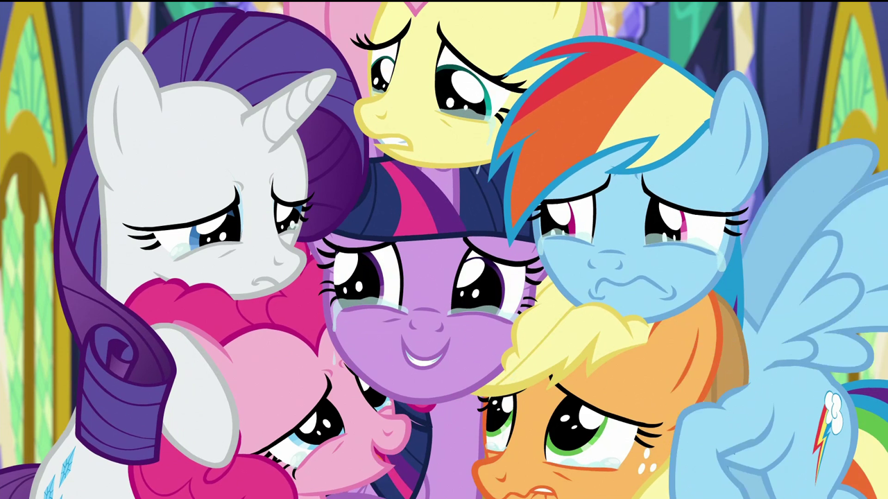 2234456 Safe Screencap Applejack Fluttershy Pinkie Pie Rainbow