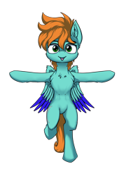 Size: 4677x6614 | Tagged: safe, artist:calena, derpibooru exclusive, oc, oc only, pegasus, pony, 2020 community collab, derpibooru community collaboration, absurd resolution, bipedal, community related, female, requested art, simple background, solo, t pose, transparent background