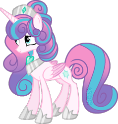 Size: 600x630 | Tagged: safe, artist:space-higanbana, princess flurry heart, pony, g4, base used, female, older, show accurate, simple background, solo, transparent background