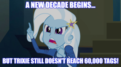 Size: 1280x714 | Tagged: safe, edit, edited screencap, screencap, trixie, equestria girls, g4, my little pony equestria girls: rainbow rocks, female, image macro, meme, text, trixie yells at everything