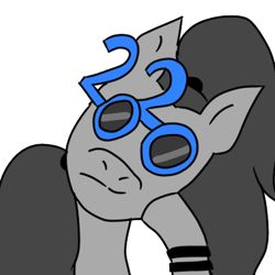 Size: 522x522 | Tagged: safe, artist:costello336, oc, oc only, pegasus, pony, 2020, 2020 glasses, happy new year, happy new year 2020, holiday, profile picture, simple background, solo, sunglasses, white background
