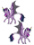 Size: 534x695 | Tagged: safe, artist:phobicalbino, twilight sparkle, alicorn, bat pony, bat pony alicorn, pony, g4, colored horn, curved horn, female, horn, hybrid wings, leonine tail, mare, multiple eyes, raised hoof, scar, solo, twilight sparkle (alicorn), wing claws, wings