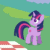 Size: 256x256 | Tagged: safe, artist:viva reverie, twilight sparkle, bird, pony, unicorn, brony polka, a canterlot wedding, g4, animated, cropped, eaten alive, eating, female, food, gif, it'll be ok, mare, meat, meme, no pupils, omnivore twilight, ponies eating meat, predation, reference, solo, this will end in sickness, twilight eats a bird, twipred, unicorn twilight, vore