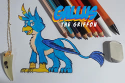 Size: 1280x854 | Tagged: safe, artist:dingopatagonico, gallus, griffon, g4, male, pencil, solo, traditional art