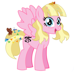 Size: 1567x1567 | Tagged: safe, editor:mr. gumball, pegasus, pony, andrea libman, bags under eyes, female, mare, ponified, simple background, solo, transparent background