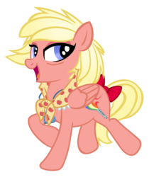 Size: 1338x1594 | Tagged: safe, artist:pixelkitties, editor:mr. gumball, pegasus, pony, ashleigh ball, bags under eyes, bow, female, mare, older, simple background, solo, tail bow, transparent background