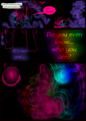 Size: 985x1385 | Tagged: safe, artist:didun850, princess luna, oc, oc:chase, alicorn, pony, shadow pony, comic:ask chase the pony, g4, ask, comic, dialogue, female, filly, glowing eyes, male, sombra eyes, stallion, tumblr