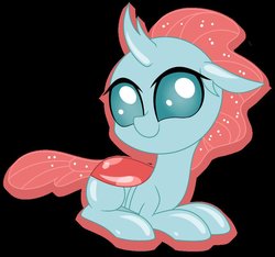 Size: 859x803 | Tagged: safe, artist:missbramblemele, ocellus, changedling, changeling, g4, black background, chibi, cute, cuteling, diaocelles, female, prone, simple background, solo