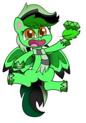 Size: 1200x1700 | Tagged: safe, artist:diamondgreenanimat0, oc, oc only, oc:diamond green, pegasus, pony, g4, g4.5, my little pony: pony life, clothes, scarf, simple background, solo, transparent background