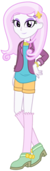 Size: 482x1656 | Tagged: safe, artist:sketchmcreations, fleur-de-lis, equestria girls, g4, commission, female, hand on hip, looking at you, raised eyebrow, simple background, smiling, solo, transparent background, vector
