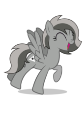 Size: 1440x2128 | Tagged: safe, artist:ponynamedmixtape, oc, oc only, oc:graeyscale, oc:greyscale, pegasus, pony, 2020 community collab, derpibooru community collaboration, base used, female, solo, transparent background