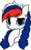 Size: 583x938 | Tagged: safe, artist:hitbass, oc, oc only, oc:marussia, pony, blue eyes, emoji, nation ponies, ponified, russia, simple background, smiling, solo, thinking, 🤔