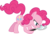 Size: 4430x3000 | Tagged: safe, artist:cloudy glow, pinkie pie, earth pony, pony, g4, the maud couple, female, magnifying glass, mare, open mouth, simple background, solo, transparent background, vector