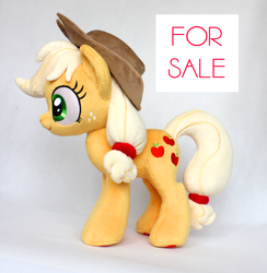 Size: 3196x3272 | Tagged: safe, applejack, earth pony, pony, g4, advertisement, commission, for sale, high res, irl, photo, plushie, solo