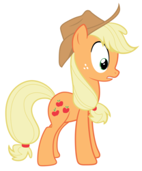 Size: 7911x9489 | Tagged: safe, artist:midwestbrony, applejack, earth pony, pony, g4, absurd resolution, female, freckles, hat, simple background, solo, transparent background, vector