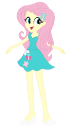 Size: 332x560 | Tagged: safe, artist:cathylility, artist:selenaede, fluttershy, human, equestria girls, g4, base used, clothes, dress, high heels, shoes