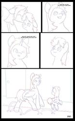 Size: 707x1131 | Tagged: safe, artist:chedx, oc, oc:king speedy hooves, oc:tommy the human, alicorn, pony, comic:the fusion flashback, alicorn oc, alicornified, child, colt, comic, commissioner:bigonionbean, cute, cute moments, daaaaaaaaaaaw, dialogue, father and son, fusion, fusion:big macintosh, fusion:flash sentry, fusion:shining armor, fusion:trouble shoes, horn, hug, kissing, living room, magic, male, nuzzling, race swap, sketch, sketch dump, telekinesis, thought bubble, writer:bigonionbean