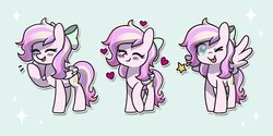 Size: 792x396 | Tagged: safe, artist:dawnfire, oc, oc only, oc:iridescent flings, pegasus, pony, bow, solo