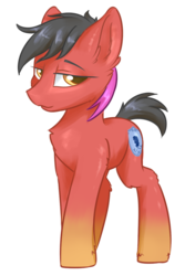 Size: 800x1200 | Tagged: safe, artist:ravistdash, derpibooru exclusive, oc, oc only, oc:gallant valor, earth pony, pony, 2020 community collab, derpibooru community collaboration, looking at you, male, simple background, solo, transparent background