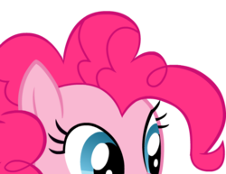 Size: 553x428 | Tagged: safe, artist:camtwo, pinkie pie, earth pony, pony, g4, female, lurking, mare, puppet rig, scared, simple background, solo, soon, transparent background, vector