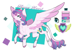 Size: 1024x733 | Tagged: safe, artist:d-dest, princess flurry heart, alicorn, pony, g4, chest fluff, color palette, colored hooves, cutie mark, female, leonine tail, older, older flurry heart, simple background, spread wings, transparent background, two toned wings, wings