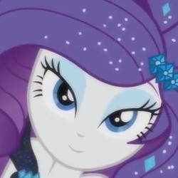 Size: 500x500 | Tagged: safe, screencap, rarity, equestria girls, g4, my little pony equestria girls: better together, the other side, beautiful, clothes, cropped, eyeshadow, female, glitter, gloves, lidded eyes, makeup, smiling, solo, style