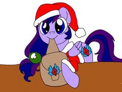 Size: 400x300 | Tagged: safe, artist:wolfspiritclan, oc, oc:pony adean, pegasus, pony, christmas, holiday, original character do not steal