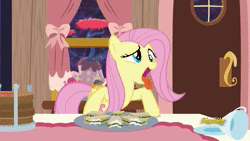 Size: 1280x720 | Tagged: safe, screencap, discord, fluttershy, draconequus, pegasus, pony, discordant harmony, g4, animated, cute, discord's house, discovery family, discovery family logo, faic, female, food, logo, male, mare, out of context, sandwich, shyabetes, silly, silly pony, sound, tongue out, transparent, webm
