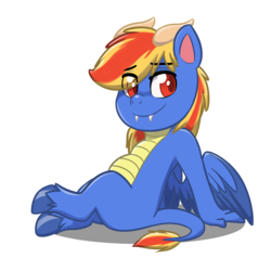 Size: 4093x4093 | Tagged: safe, artist:jcosneverexisted, oc, oc only, oc:draco flames, dracony, dragon, hybrid, pony, g4.5, my little pony: pony life, eye clipping through hair, looking at you, male, simple background, sitting, solo, transparent background