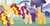 Size: 1249x640 | Tagged: safe, artist:californsaishi001, flash sentry, sunset shimmer, oc, oc:sunrise, alicorn, pony, g4, alicorn oc, alicornified, base used, deviantart watermark, family, female, horn, male, obtrusive watermark, offspring, parent:flash sentry, parent:sunset shimmer, parents:flashimmer, race swap, shimmercorn, ship:flashimmer, shipping, straight, watermark