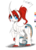 Size: 985x1385 | Tagged: safe, artist:didun850, oc, oc only, oc:calamity, original species, curved horn, eye, eye clipping through hair, horn, raised hoof, simple background, solo, transparent background