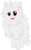 Size: 1854x3000 | Tagged: safe, artist:onil innarin, oc, oc only, earth pony, original species, pony, 2020 community collab, derpibooru community collaboration, albino, cute, female, fluffy, ina, looking at you, magic, red eyes, simple background, smiling, solo, transparent background, vector, waving