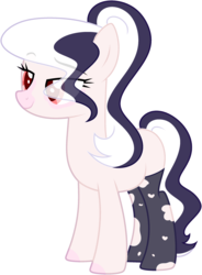 Size: 2028x2750 | Tagged: safe, artist:rerorir, oc, oc only, oc:isabell, earth pony, pony, clothes, female, high res, mare, simple background, socks, solo, transparent background